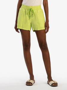 Christina Drawcord Shorts - Lime