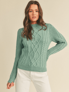 Rosemary Mixed Cable Sweater