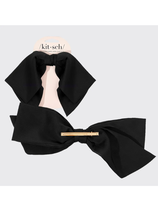 Black Bow Clip