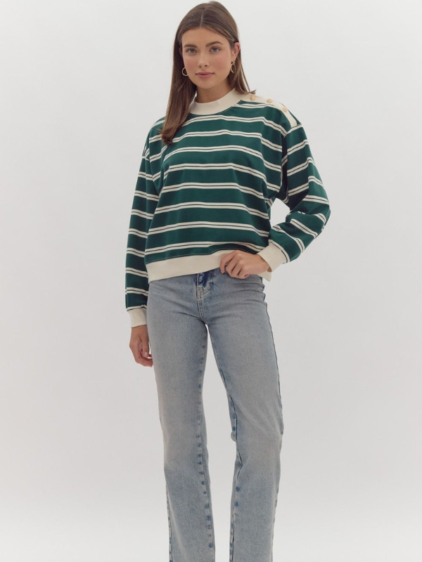 Pine Classic Striped Top - Themasonboutique