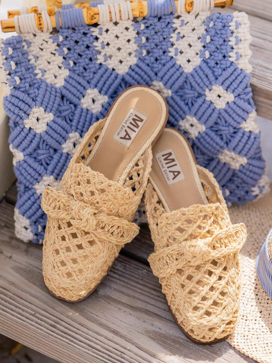 Layce Rattan Mules