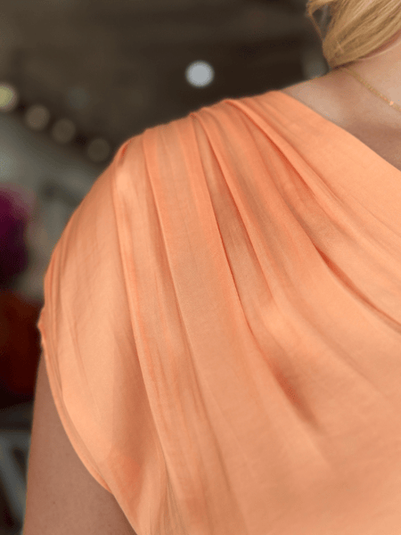 Apricot Surplice Blouse