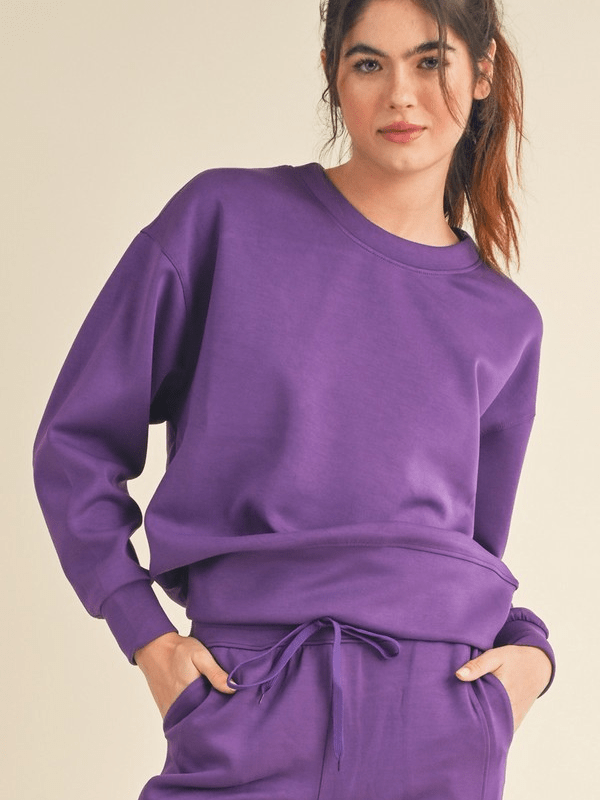 Purple Scuba Sweatshirt