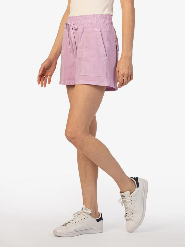 CHRISTINA-SHORT W/DRWCRD & PORKCHOP PKTS - LAVENDER - Themasonboutique