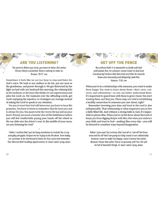 Two pages from a book or magazine with text and decorative elements on a white background.