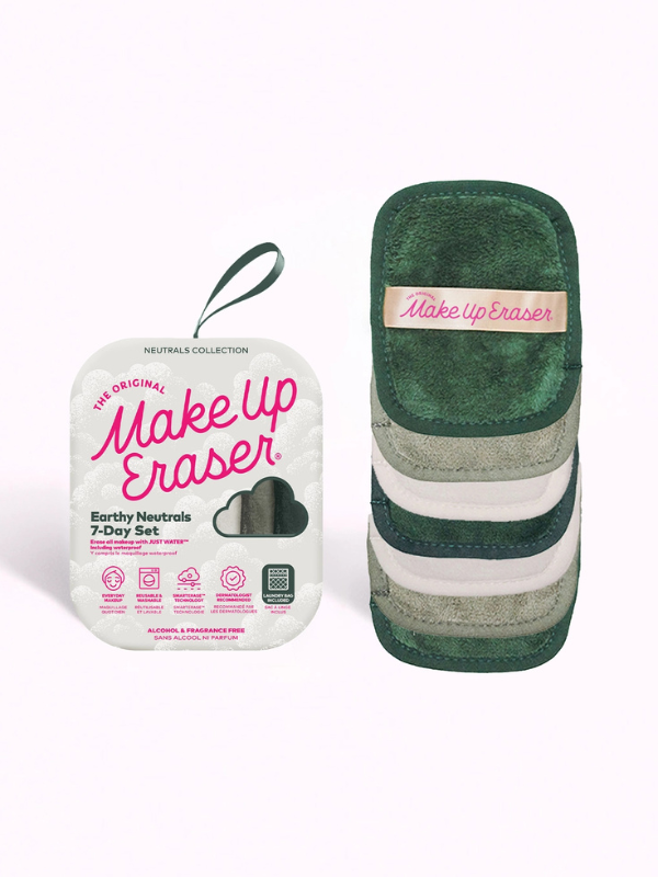 Earthy Greens 7-Day Makeup Eraser Set