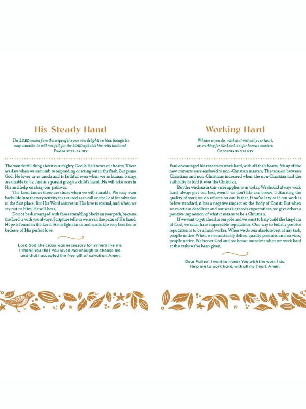 Text document with motivational quotes and decorative elements on a white background