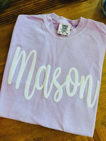 Mason Puff Script Tee