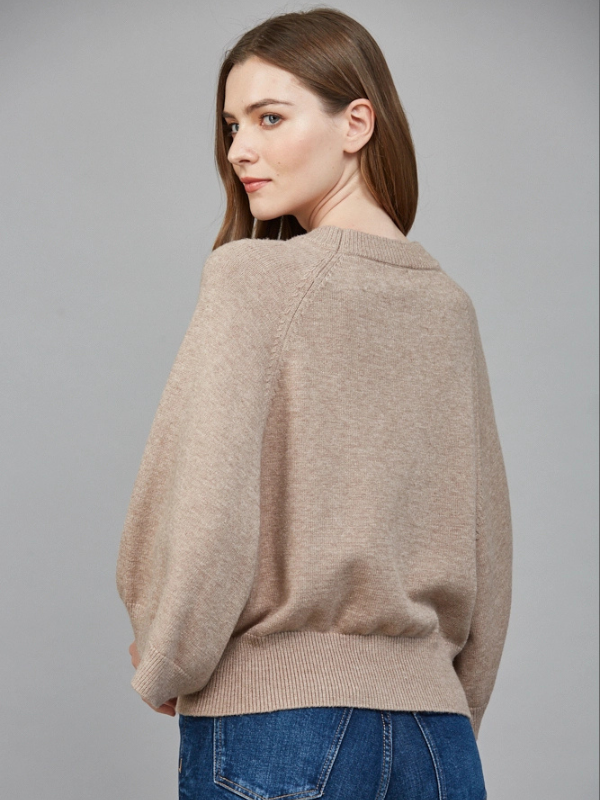 Mocha Crew Neck Sweater