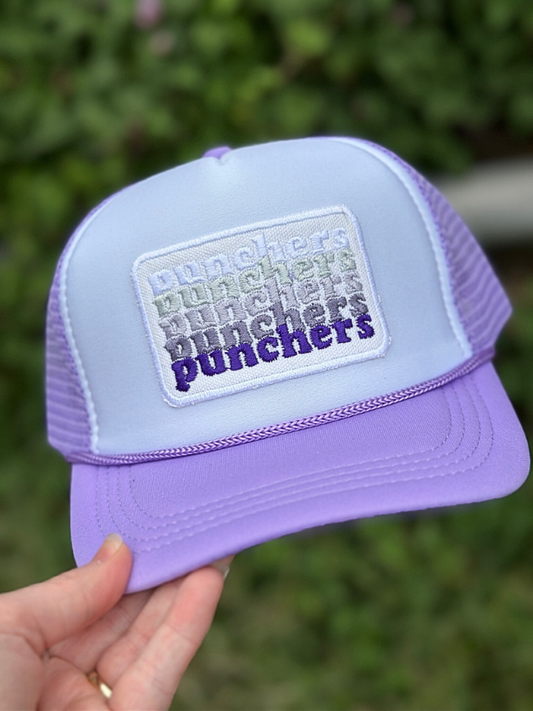 Punchers Patch Cap - Lavender & White