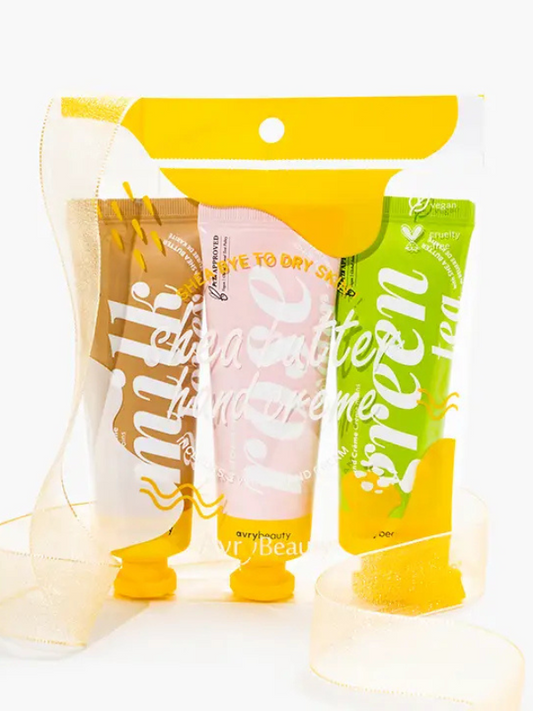 Shea Butter Lotion Trio (Milk & Honey, Rose & Green Tea)