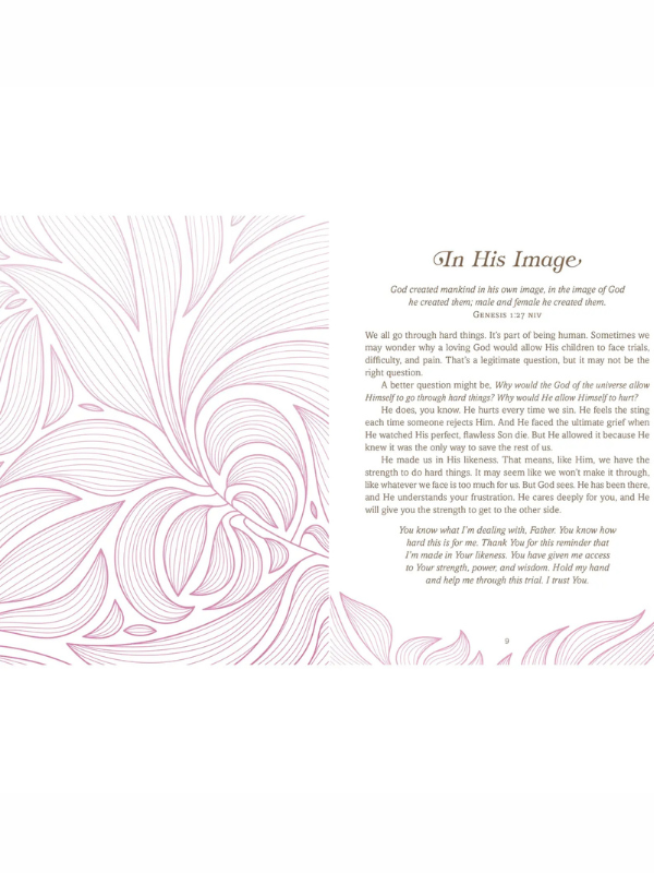 Decorative text with floral design on a white background