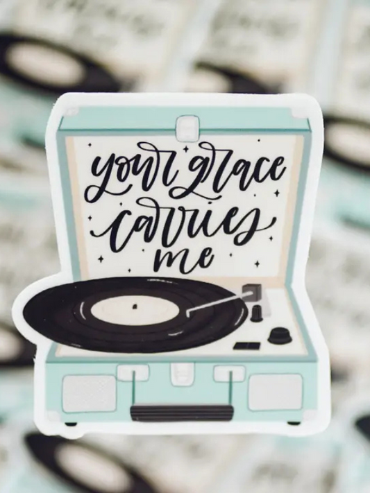 Your Grace Carries Me Sticker