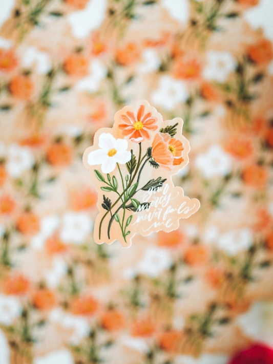 Your Mercy Never Fails Me Sticker