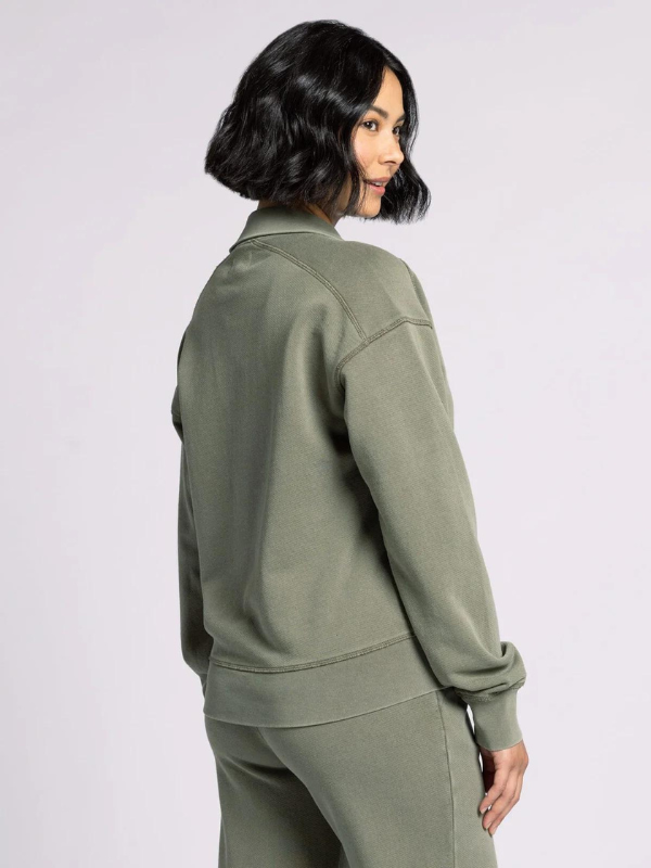 Ariel Lounge Top - Dusty Olive - Themasonboutique