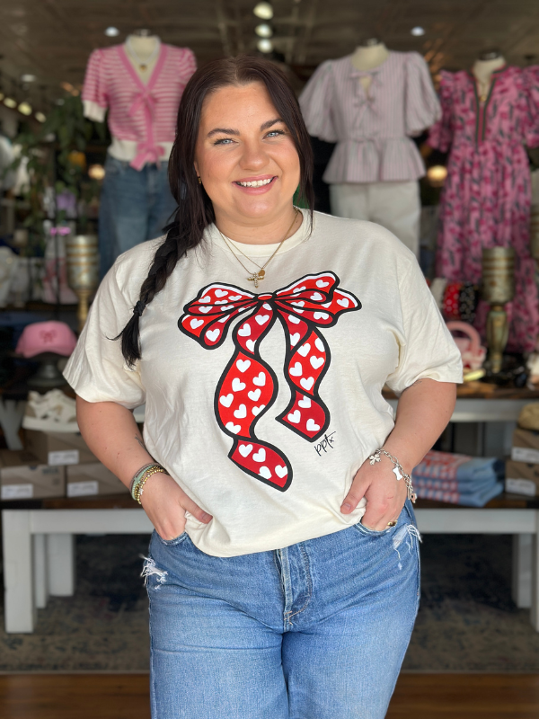 Big Heart Bow Tee