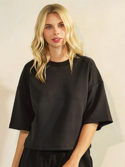 Black Scuba Top