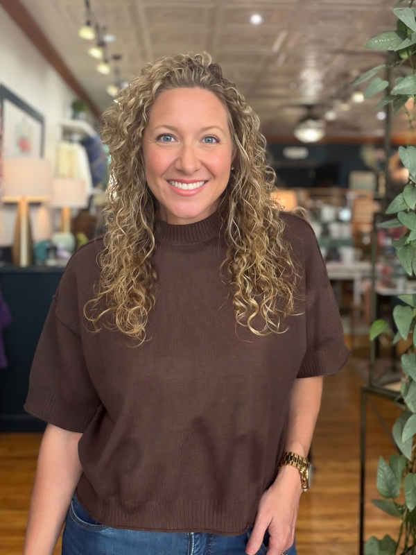 Brown Relaxed Sweater - Themasonboutique
