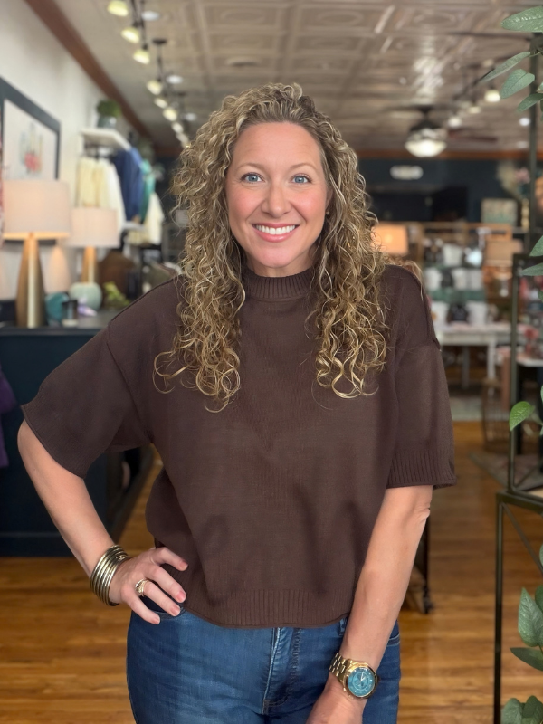 Brown Relaxed Sweater - Themasonboutique