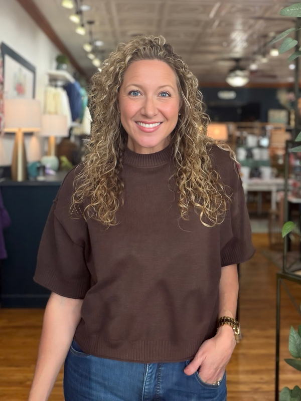 Brown Relaxed Sweater - Themasonboutique