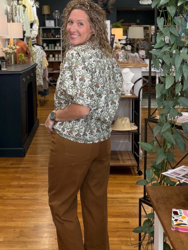 Camel Wide Leg Pants