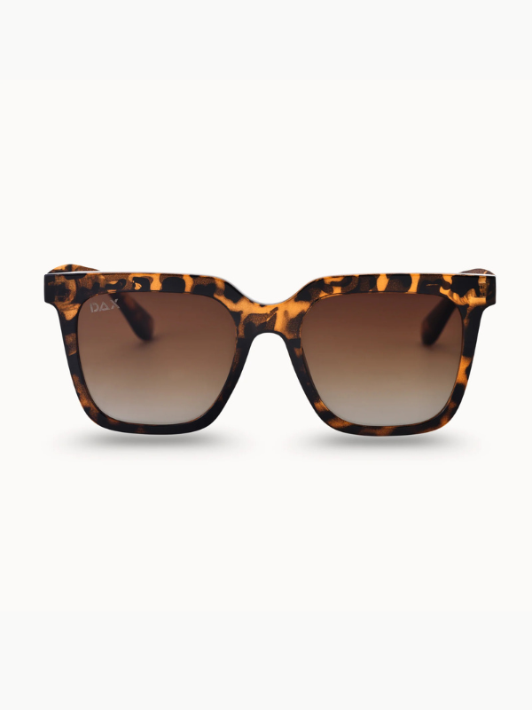 sunglasses with brown cheetah frames and brown lenses
