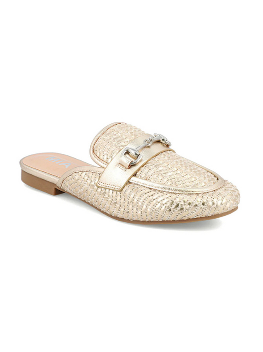 Desz Gold Weave Mule