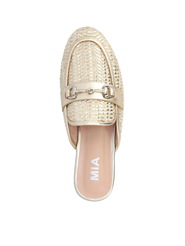 Desz Gold Weave Mule