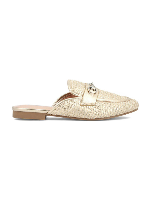 Desz Gold Weave Mule