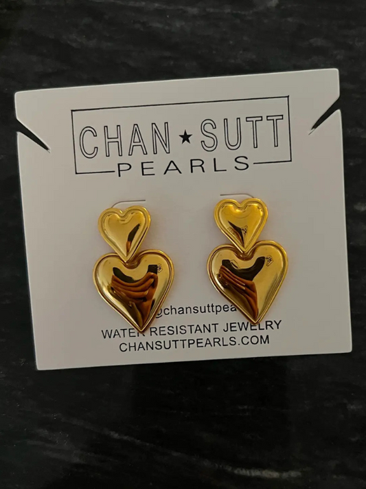 Double Heart Earrings