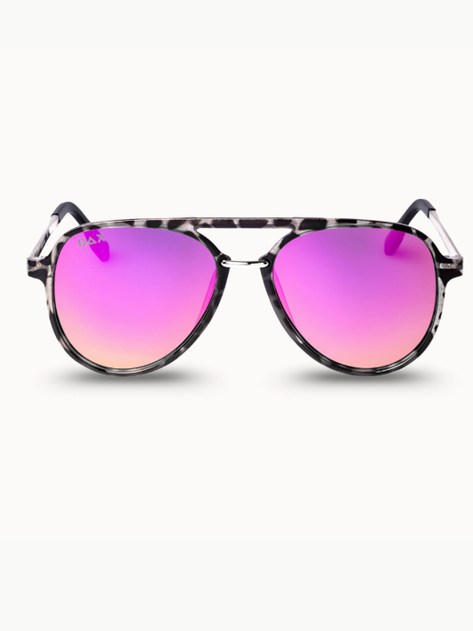 black tortoise sunglasses with hot pink lenses 