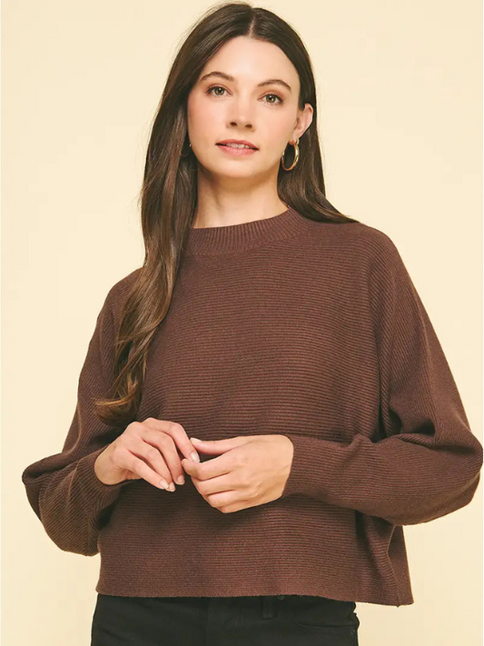 Espresso Cropped Sweater