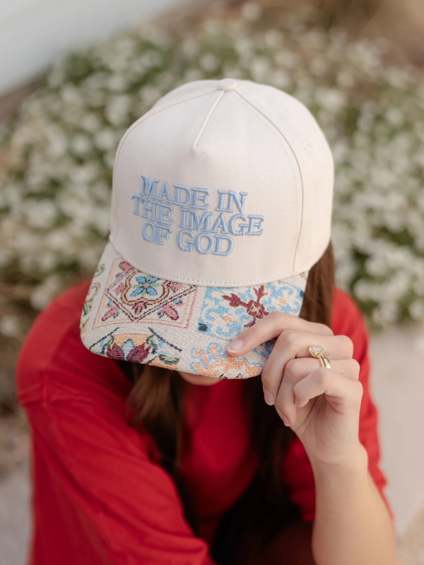 Floral Made in the Image of God Hat