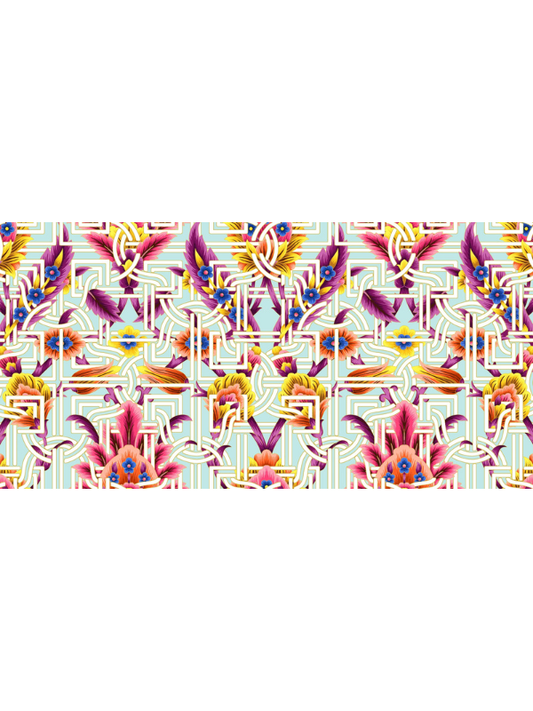 floral geometric insert