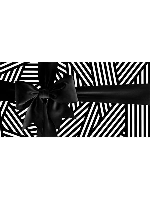 black bow insert