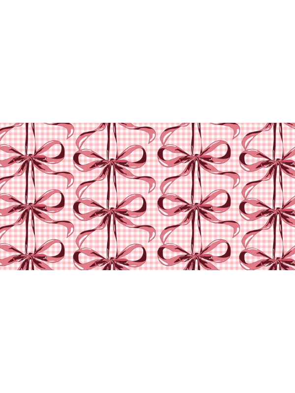 picture of inserts for blank acrylic trinket tray - red and pink bows
