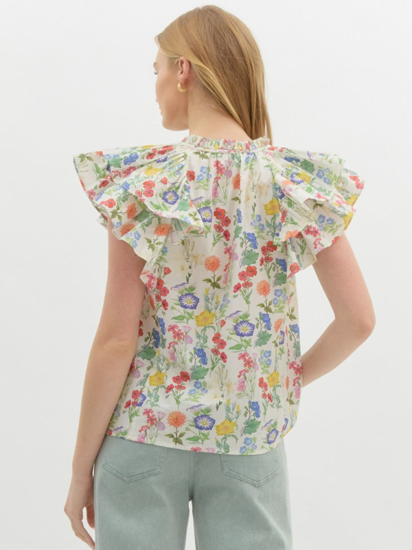 Ivory Wildflower Top