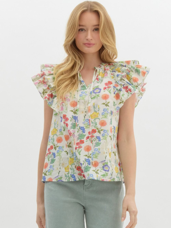 Ivory Wildflower Top