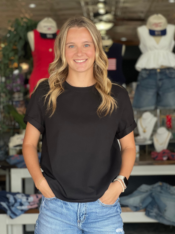 Mali Short Sleeve Tee - Black
