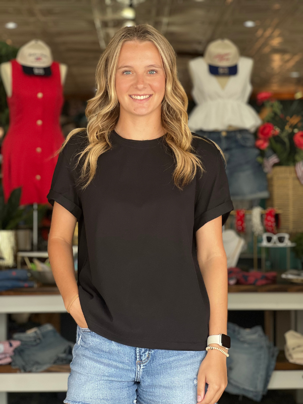 Mali Short Sleeve Tee - Black