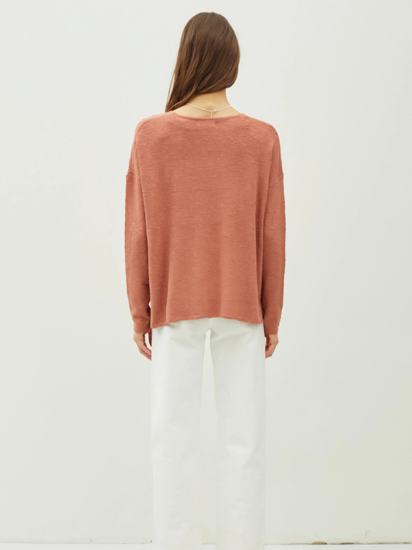 Marsala Heathered Sweater