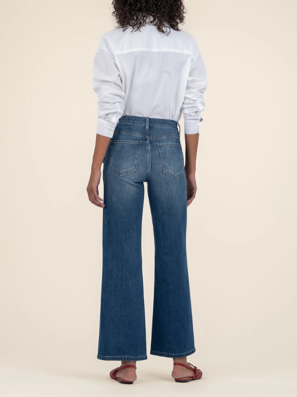 Meg High Rise Wide Leg - Pleated Pockets - Superb