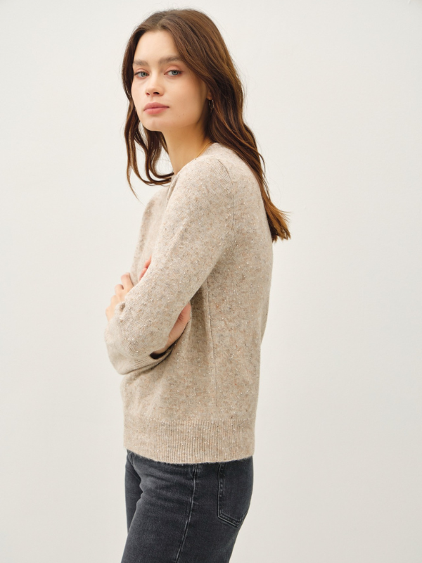 Mushroom Textured Yarn Sweater