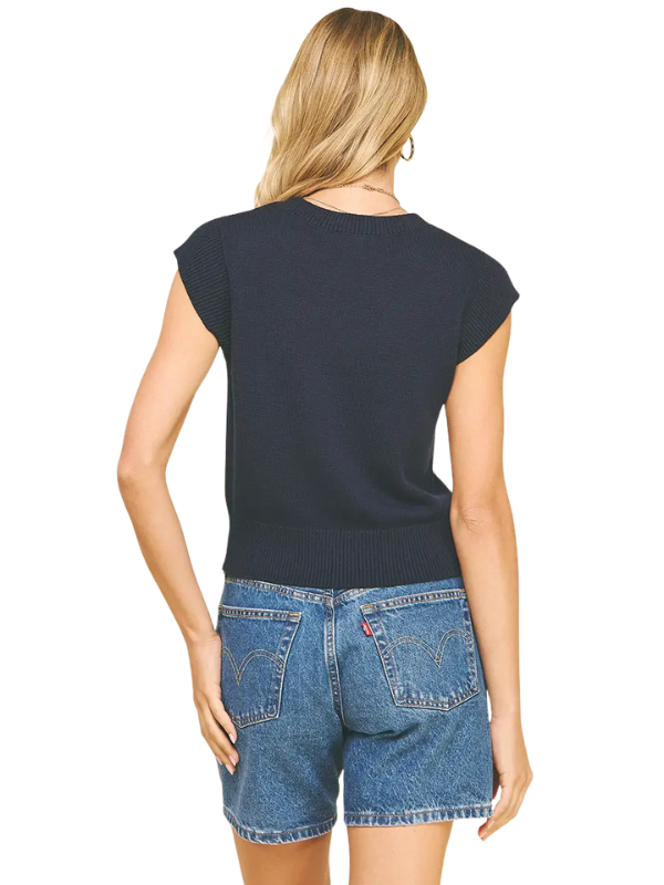 Navy Sleeveless Sweater