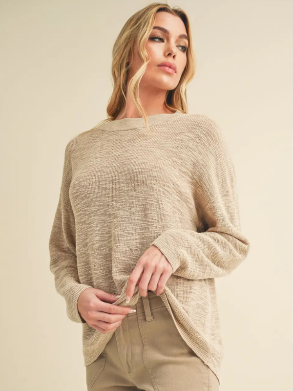 Oat Lightweight Knit Sweater