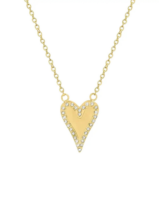 Pave Heart Necklace