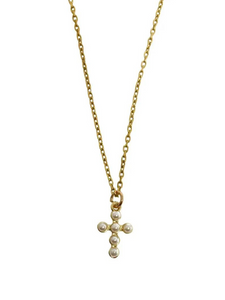 Pearl Cross Necklace - Themasonboutique