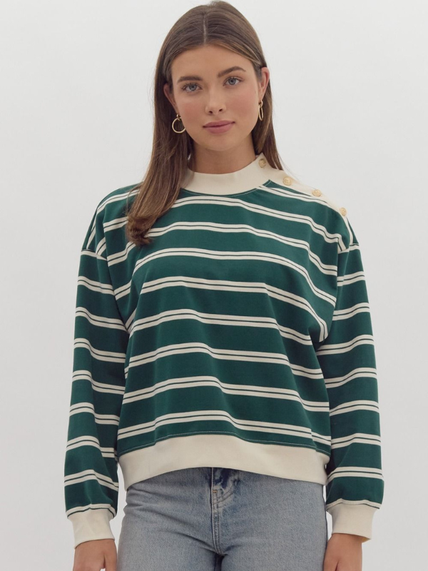 Pine Classic Striped Top - Themasonboutique