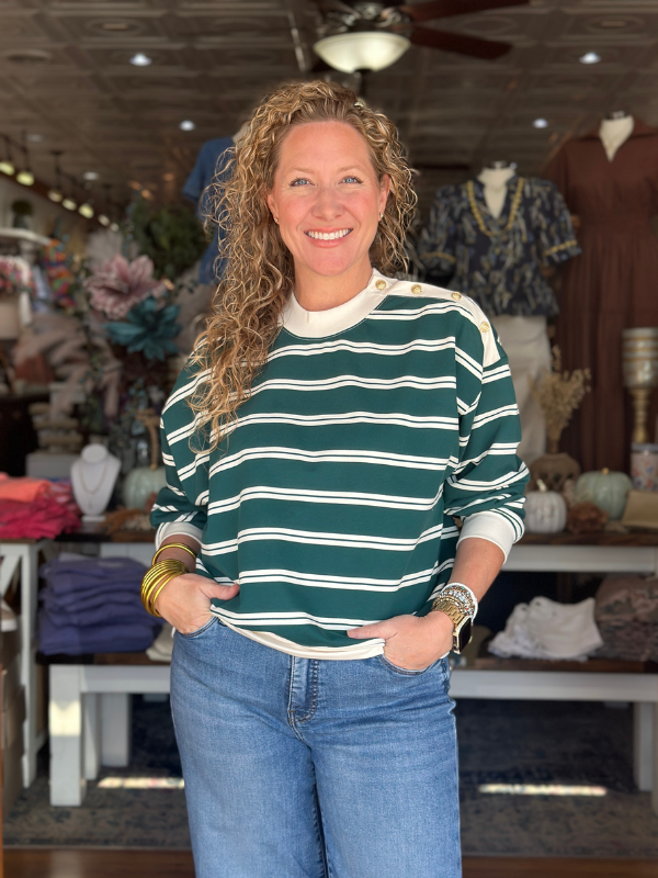 Pine Classic Striped Top