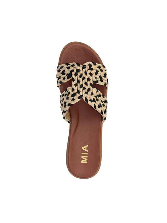 Poet Sandal - Natural / Black